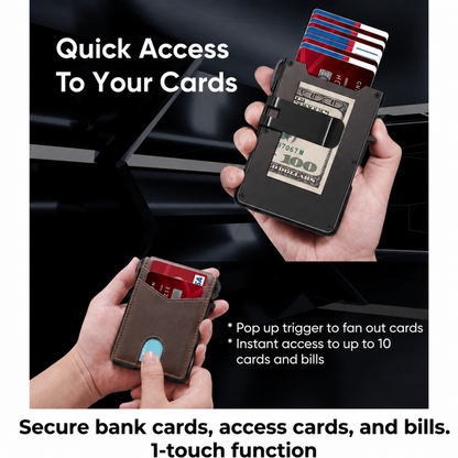 Zeltarium MagVault® Minimalist Wallet - Maximum Capacity. Minimal Footprint.