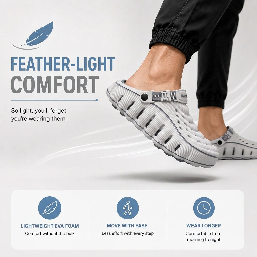 ZELTARIUM™  Cloud Walk Men's Clogs